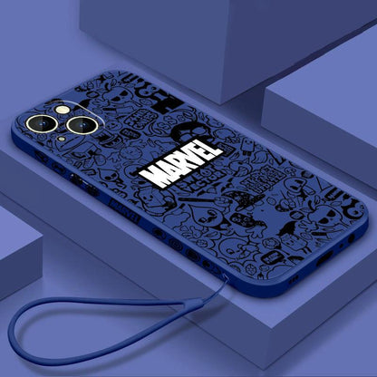 Coque Marvel Dessin pour iPhone 16 - Coque Wiqeo 10€-15€, Coque, iPhone 16, Silicone Wiqeo, Déstockeur de Coques Pour iPhone