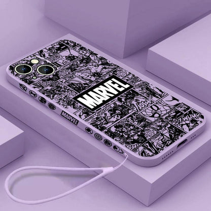 Coque Marvel Dessin pour iPhone 16 - Coque Wiqeo 10€-15€, Coque, iPhone 16, Silicone Wiqeo, Déstockeur de Coques Pour iPhone