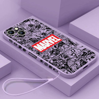 Coque Marvel Dessin pour iPhone 16 - Coque Wiqeo 10€-15€, Coque, iPhone 16, Silicone Wiqeo, Déstockeur de Coques Pour iPhone