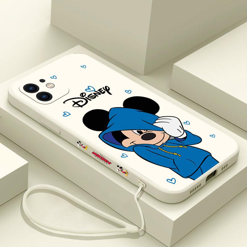 Coque Mickey Minnie Avec Sangle pour iPhone 15 Pro Max, Wiqeo