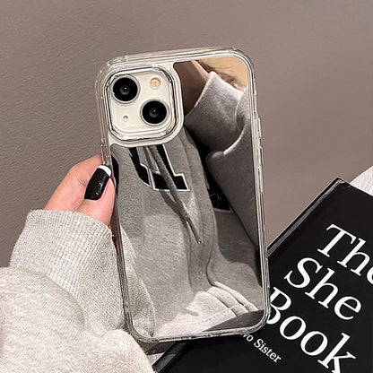 Coque Miroir Élégant En Silicone Transparent pour iPhone 15 Plus