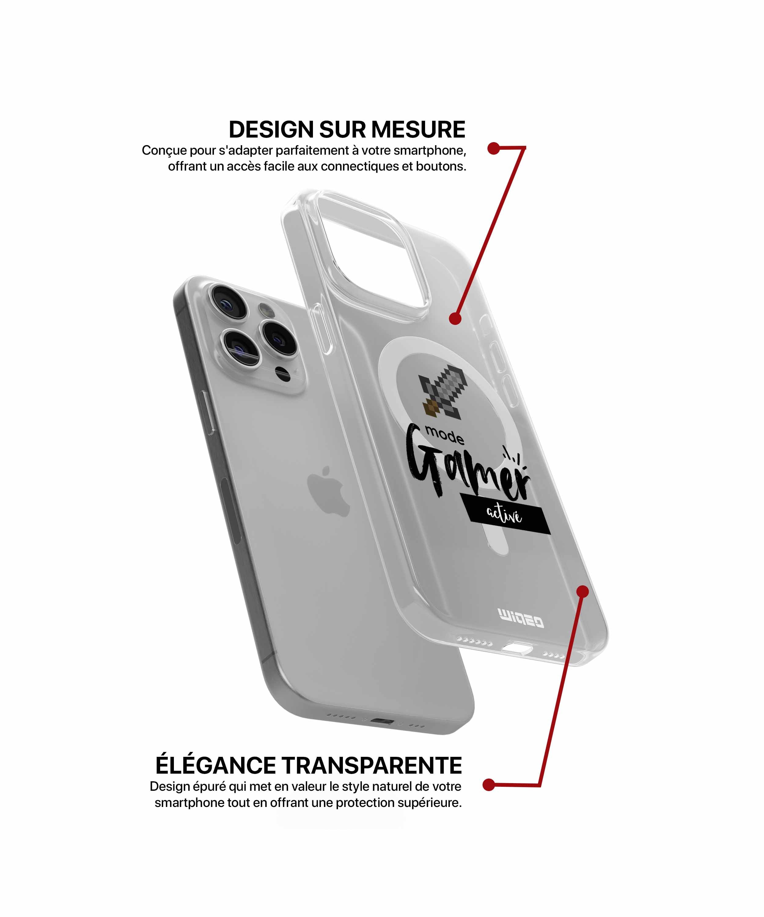 Coque mode gamer activé pour iPhone