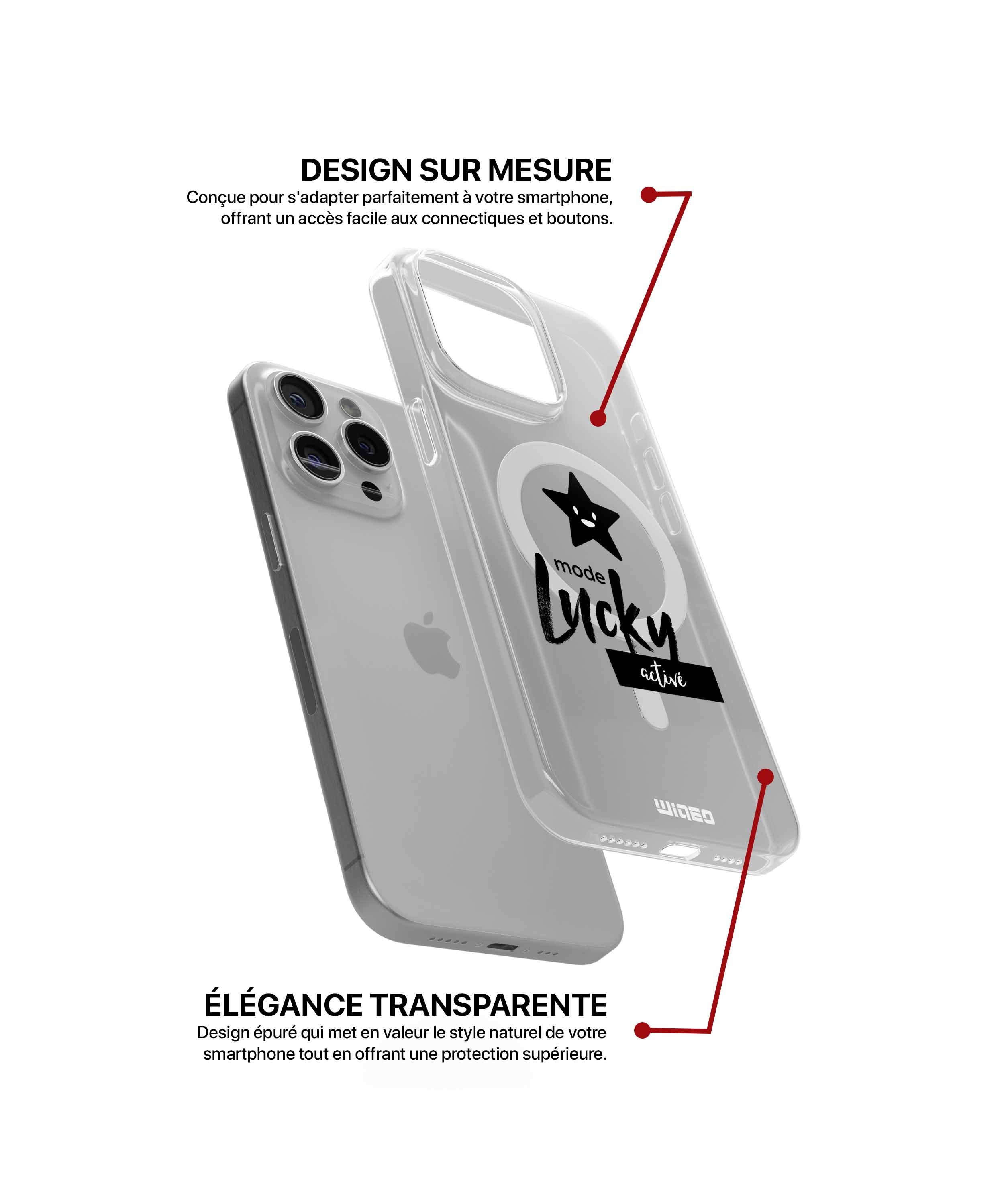 Coque mode lucky activé pour iPhone