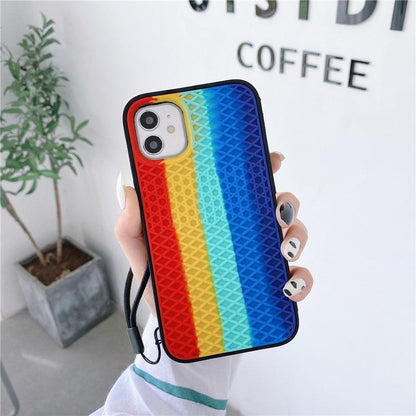 Coque Motif Grille en Silicone pour iPhone 13 Pro Max - Coque Wiqeo 10€-15€, Coque, iPhone 13 Pro Max, Silicone Wiqeo, Déstockeur de Coques Pour iPhone