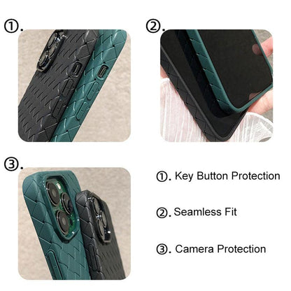 Coque Motif Tissage pour iPhone 16 Pro