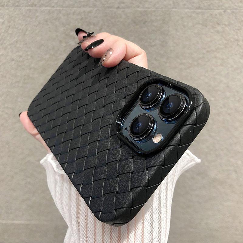 Coque Motif Tissage pour iPhone 16 Pro - Coque Wiqeo 10€-15€, Coque, iPhone 16 Pro, Silicone Wiqeo, Déstockeur de Coques Pour iPhone