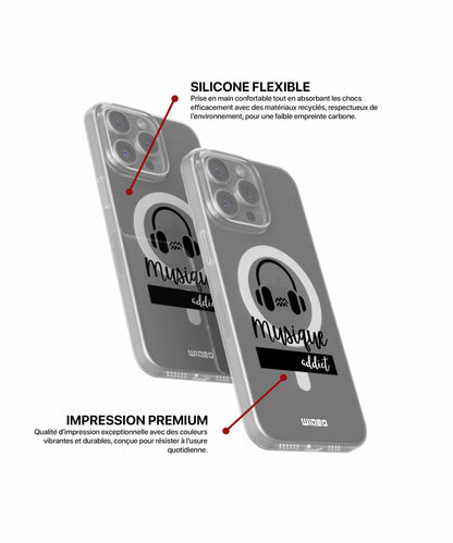 Coque musique addict pour iPhone