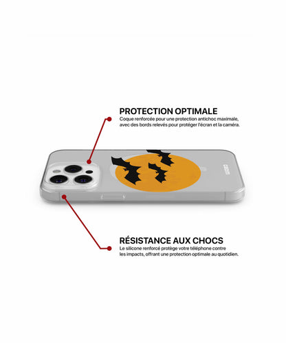 Coque ombre chauve souris pour iPhone