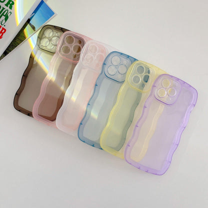 Coque Ondulée Transparente pour iPhone 15 Plus - Coque Wiqeo 10€-15€, Coque, iPhone 15 Plus, Silicone, Transparente Wiqeo, Déstockeur de Coques Pour iPhone