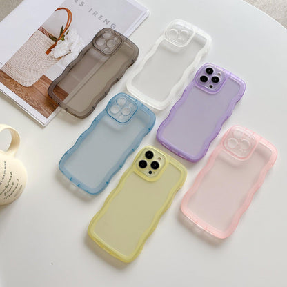 Coque Ondulée Transparente pour iPhone 15 Plus - Coque Wiqeo 10€-15€, Coque, iPhone 15 Plus, Silicone, Transparente Wiqeo, Déstockeur de Coques Pour iPhone