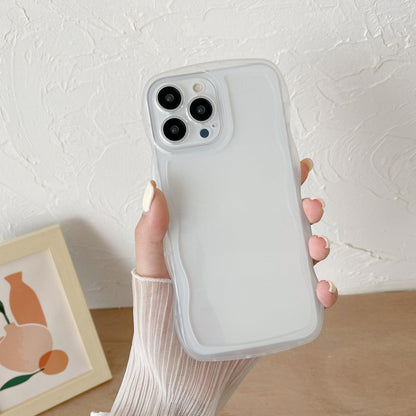 Coque Ondulée Transparente pour iPhone 15 Plus - Coque Wiqeo 10€-15€, Coque, iPhone 15 Plus, Silicone, Transparente Wiqeo, Déstockeur de Coques Pour iPhone