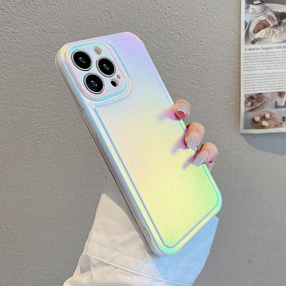 Coque Paillettes Dégradées en Silicone pour iPhone 16 Plus