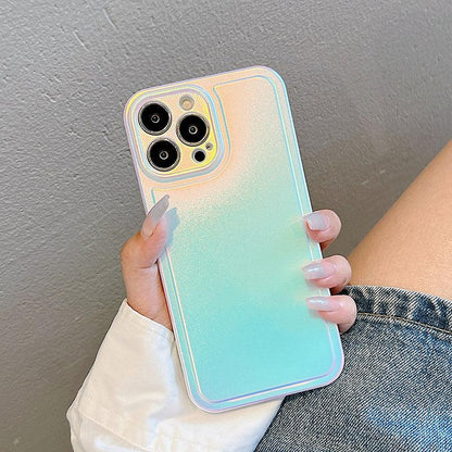 Coque Paillettes Dégradées en Silicone pour iPhone 16 Plus
