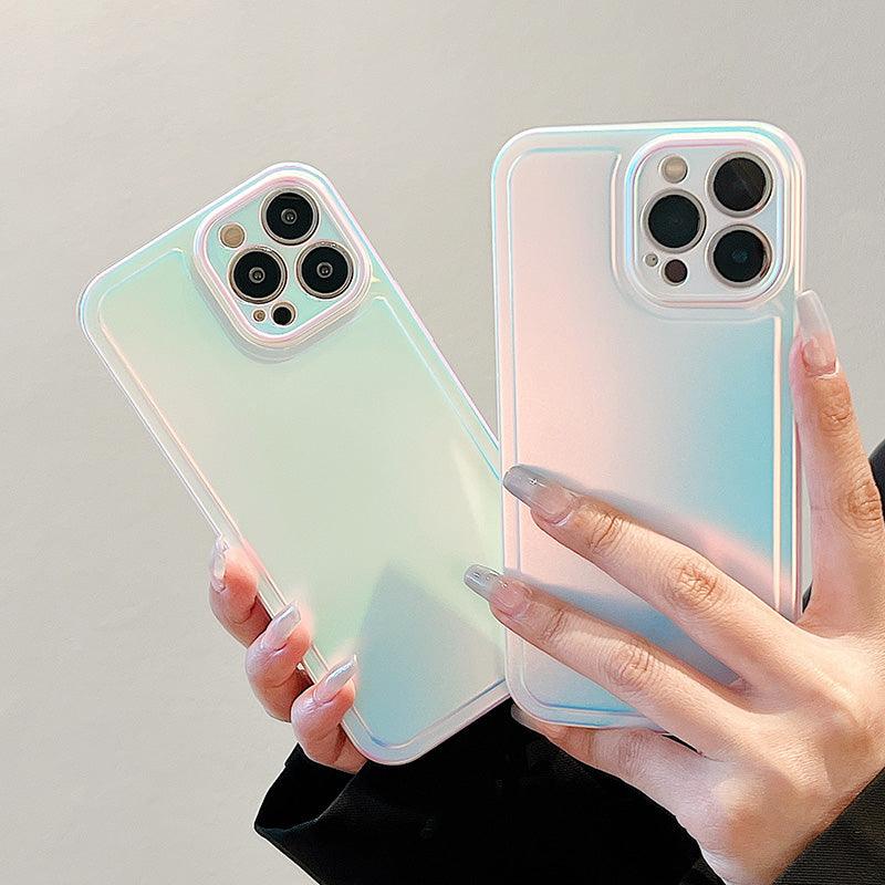 Coque Paillettes Dégradées en Silicone pour iPhone 16 Pro