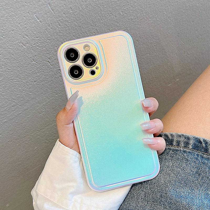 Coque Paillettes Dégradées en Silicone pour iPhone 16 Pro