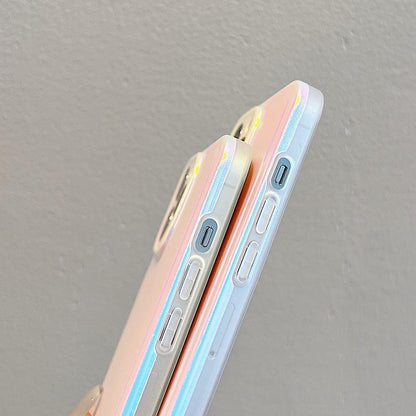 Coque Paillettes Dégradées en Silicone pour iPhone 16 Pro