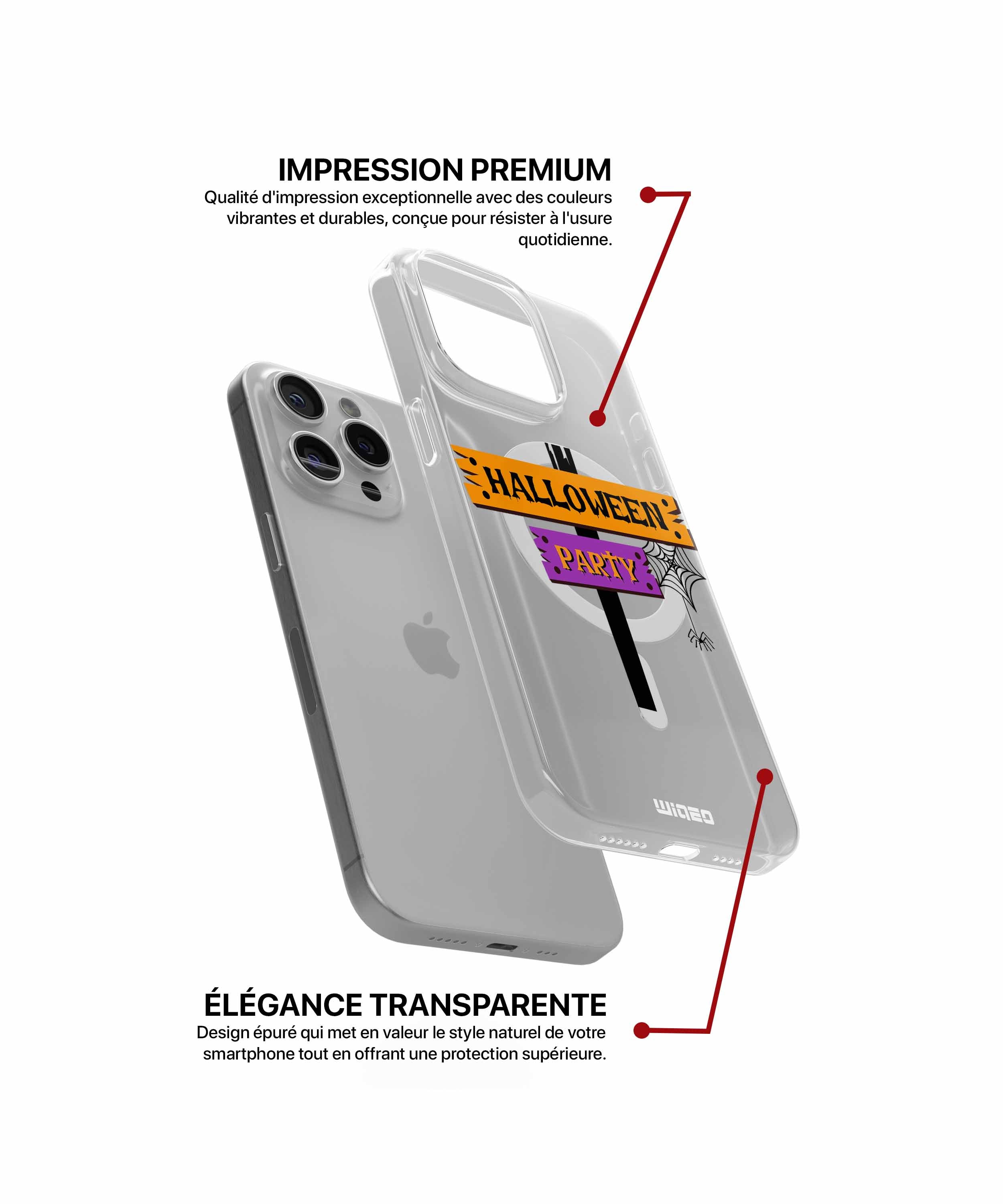 Coque panneaux Halloween party pour iPhone