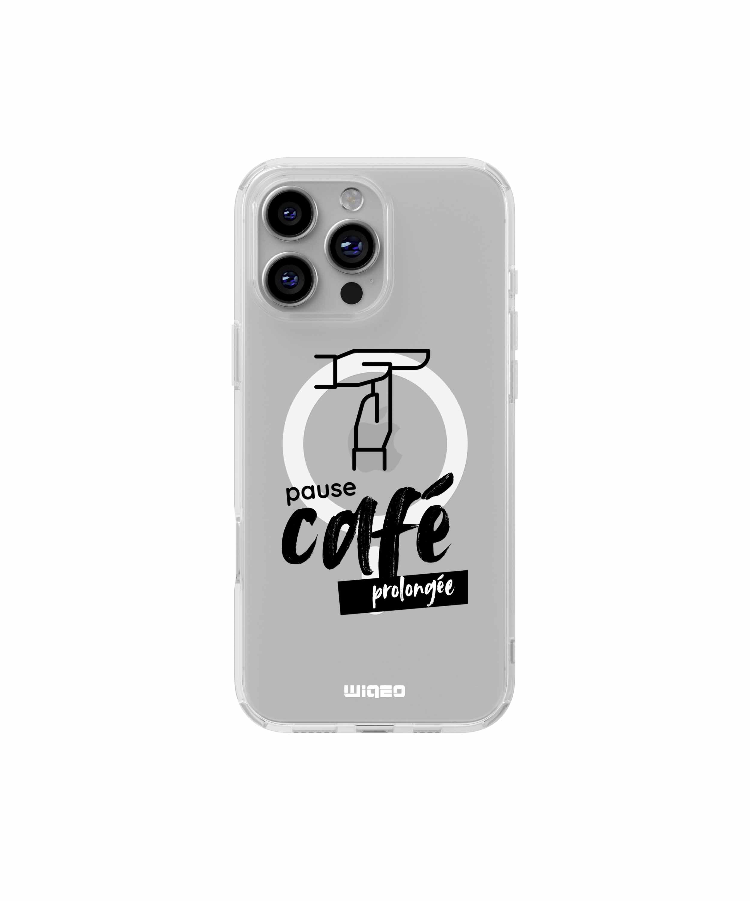 Coque pause café prolongée pour iPhone