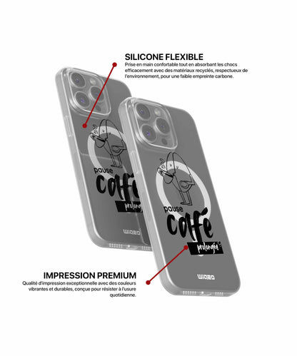 Coque pause café prolongée pour iPhone