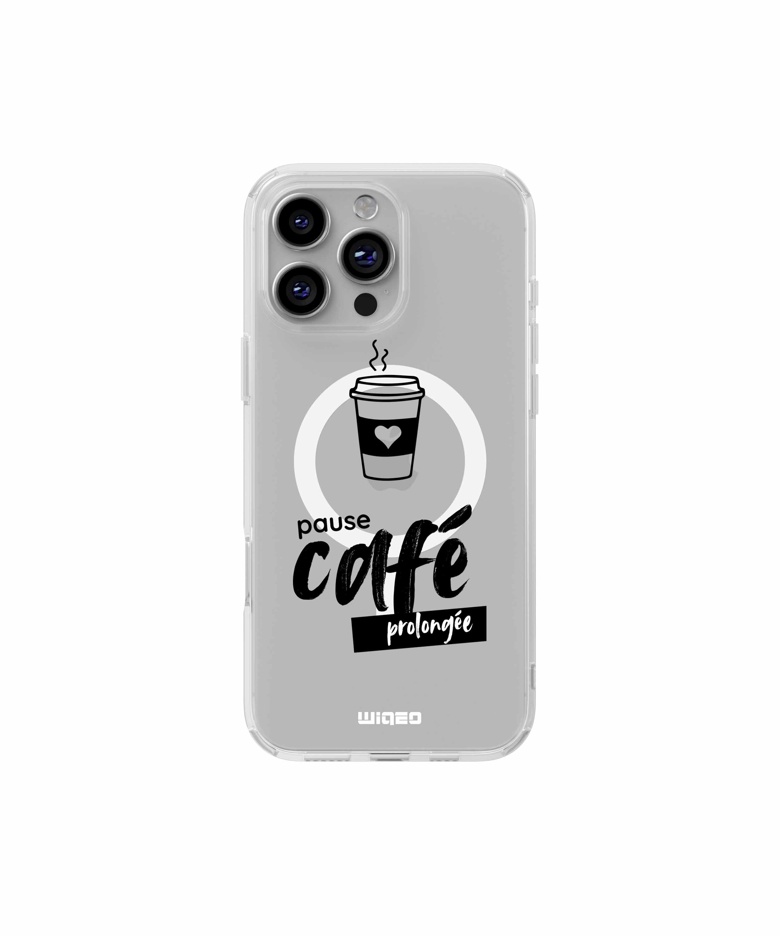 Coque pause café prolongée pour iPhone