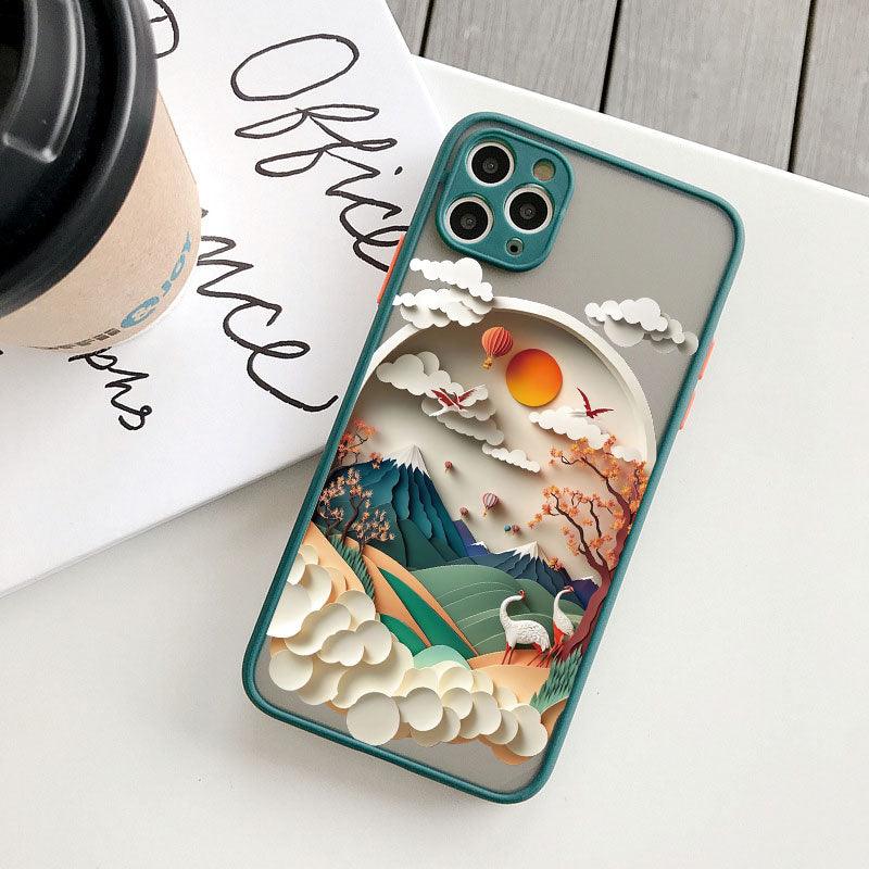 Coque Paysage Montagnes pour iPhone 16 - Coque Wiqeo 10€-15€, Coque, iPhone 16, Silicone Wiqeo, Déstockeur de Coques Pour iPhone