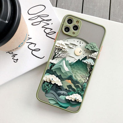 Coque Paysage Montagnes pour iPhone 16 - Coque Wiqeo 10€-15€, Coque, iPhone 16, Silicone Wiqeo, Déstockeur de Coques Pour iPhone