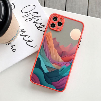 Coque Paysage Montagnes pour iPhone 16 - Coque Wiqeo 10€-15€, Coque, iPhone 16, Silicone Wiqeo, Déstockeur de Coques Pour iPhone