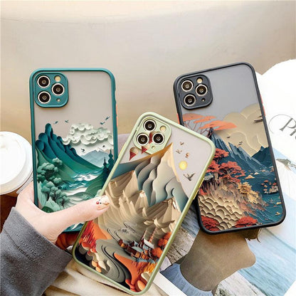 Coque Paysage Montagnes pour iPhone 16 Plus
