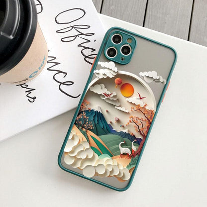 Coque Paysage Montagnes pour iPhone 16 Plus - Coque Wiqeo 10€-15€, Coque, iPhone 16 Plus, Silicone Wiqeo, Déstockeur de Coques Pour iPhone