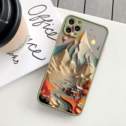 Coque Paysage Montagnes pour iPhone 16 Plus - Coque Wiqeo 10€-15€, Coque, iPhone 16 Plus, Silicone Wiqeo, Déstockeur de Coques Pour iPhone