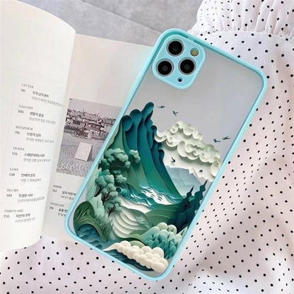 Coque Paysage Montagnes pour iPhone 16 Plus - Coque Wiqeo 10€-15€, Coque, iPhone 16 Plus, Silicone Wiqeo, Déstockeur de Coques Pour iPhone
