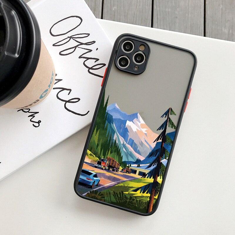 Coque Paysages Peints à la Main pour iPhone 16 Pro - Coque Wiqeo 10€-15€, Coque, iPhone 16 Pro, Silicone Wiqeo, Déstockeur de Coques Pour iPhone