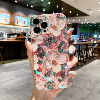 Coque Peinture à l'huile 3D Rétro pour iPhone 16