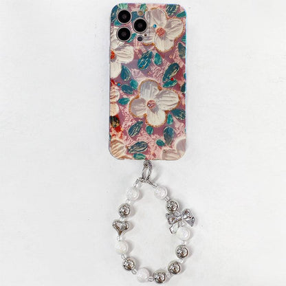 Coque Peinture à l'huile 3D Rétro pour iPhone 16 - Coque Wiqeo 10€-15€, Chaine, Coque, iPhone 16, Silicone Wiqeo, Déstockeur de Coques Pour iPhone