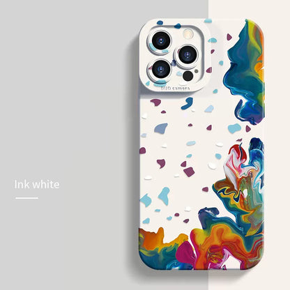 Coque Peinture à l'huile en Silicone pour iPhone 15 - 2