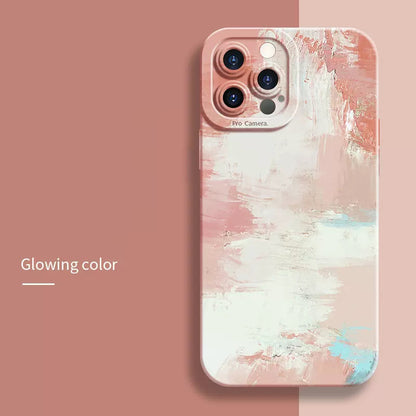 Coque Peinture à l'huile en Silicone pour iPhone 15 - 3