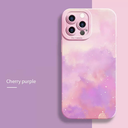 Coque Peinture à l'huile en Silicone pour iPhone 15 - 4