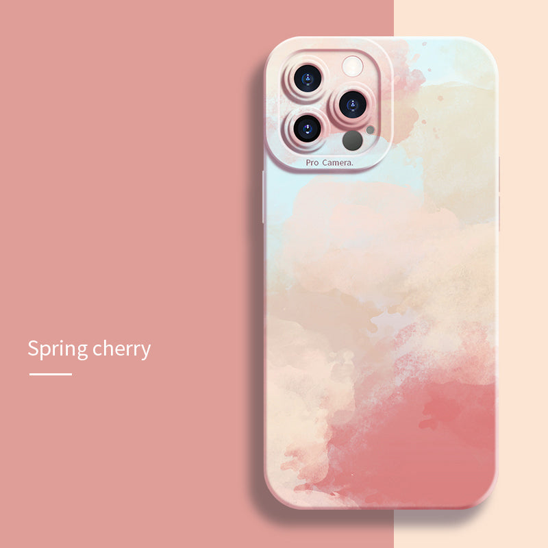 Coque Peinture Aquarelle en Silicone pour iPhone 12 Pro Max - 5