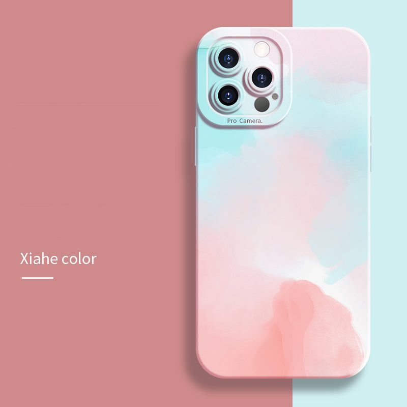 Coque Peinture Aquarelle en Silicone pour iPhone 12 Pro Max - 6