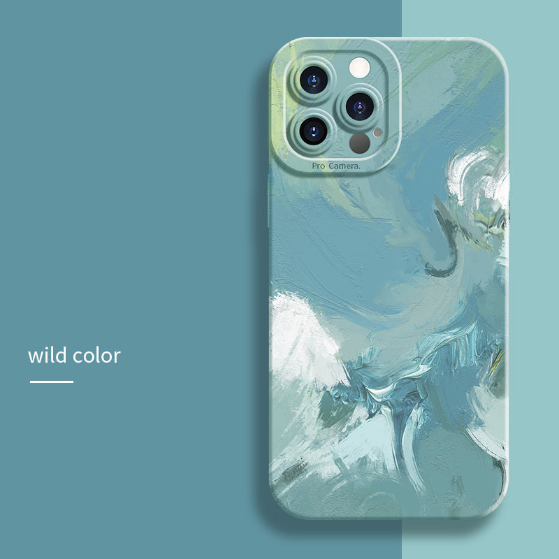 Coque Peinture Aquarelle en Silicone pour iPhone 12 Pro Max - 7