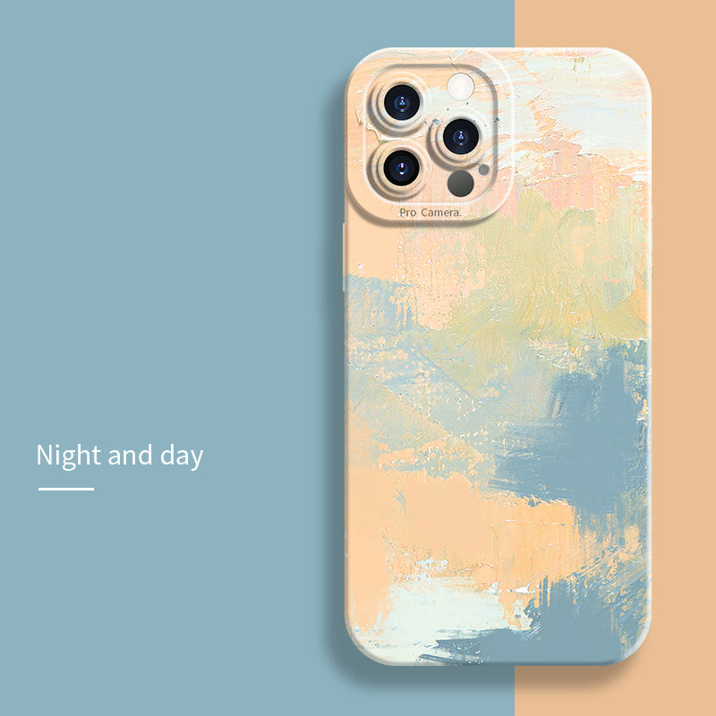 Coque Peinture Aquarelle en Silicone pour iPhone 13 Pro Max - 8