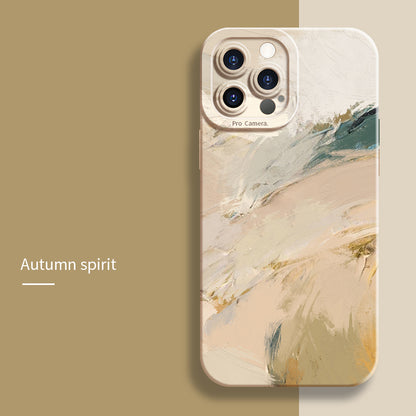 Coque Peinture Aquarelle en Silicone pour iPhone 14 Plus - 4