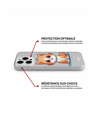 Coque petit félin curieux pour iPhone