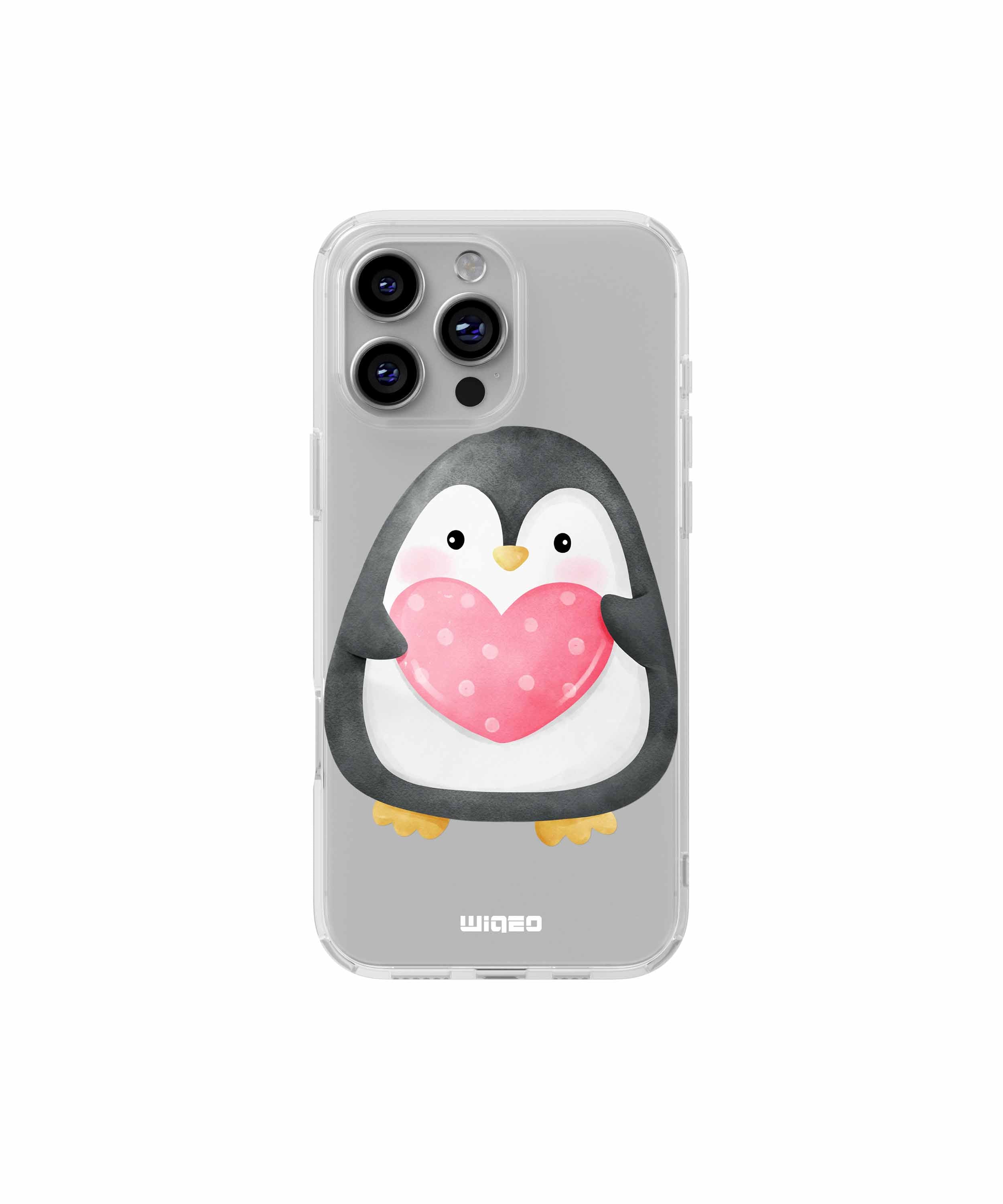 Coque petit pingouin affectueux pour iPhone