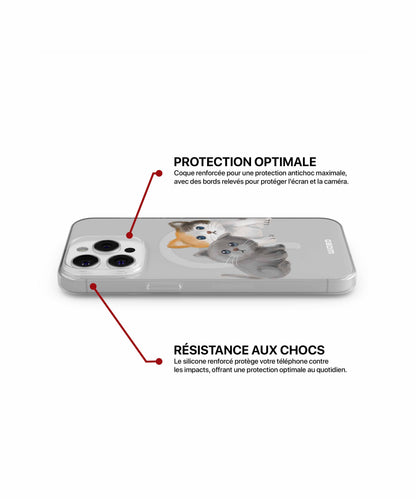 Coque petits yeux curieux pour iPhone