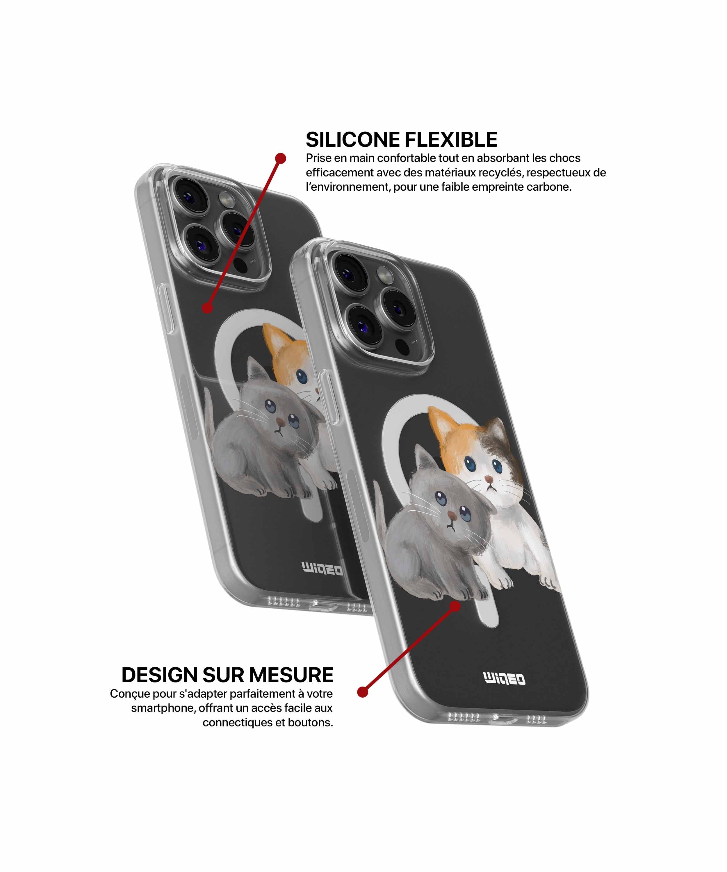 Coque petits yeux curieux pour iPhone