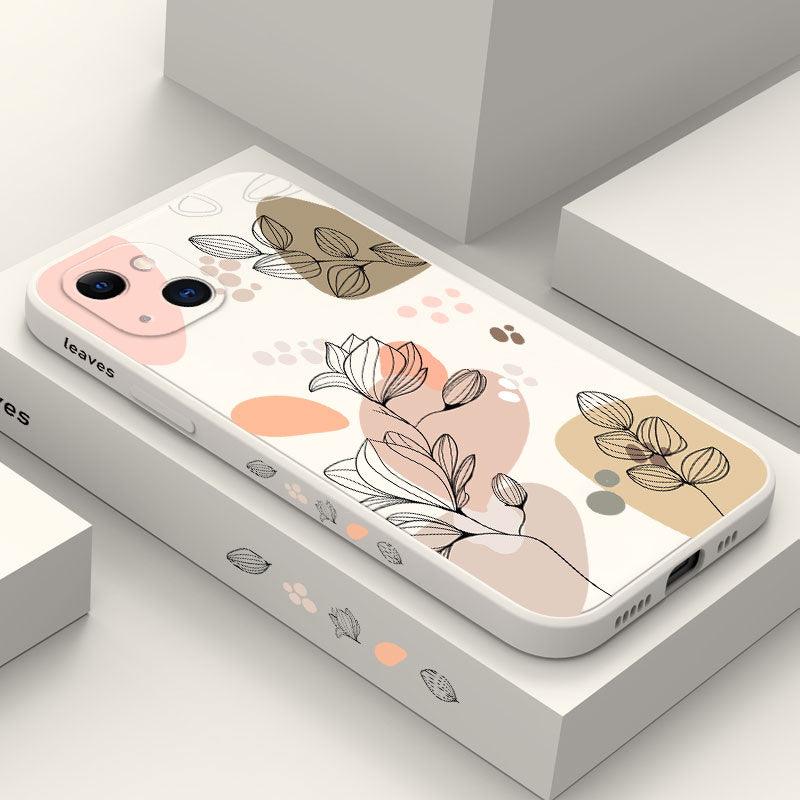 Coque Plantes Abstraites en Silicone pour iPhone 13 Pro Max - Coque Wiqeo 10€-15€, Coque, iPhone 13 Pro Max, Silicone Wiqeo, Déstockeur de Coques Pour iPhone