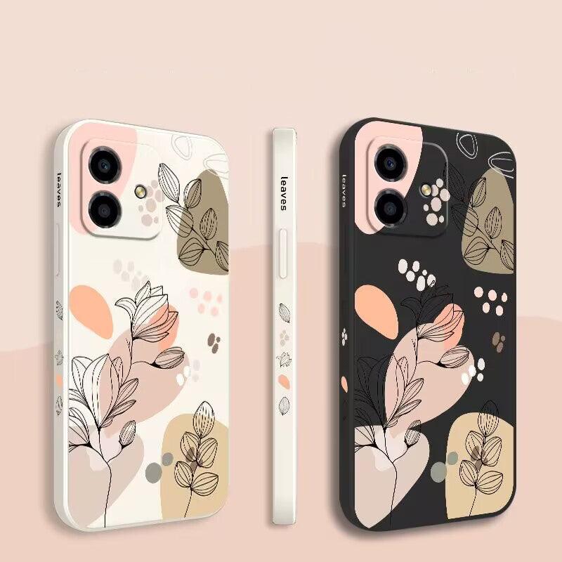 Coque Plantes Abstraites en Silicone pour iPhone 13 Pro Max - Coque Wiqeo 10€-15€, Coque, iPhone 13 Pro Max, Silicone Wiqeo, Déstockeur de Coques Pour iPhone