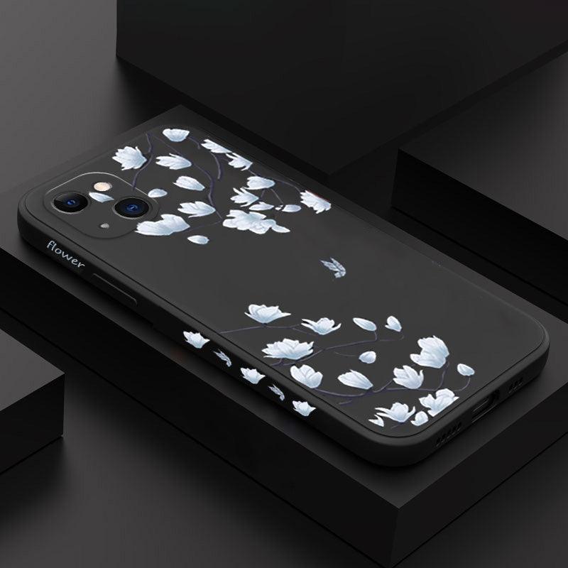 Coque Plantes Abstraites en Silicone pour iPhone 14 Pro - Coque Wiqeo 10€-15€, Coque, iPhone 14 Pro, Silicone Wiqeo, Déstockeur de Coques Pour iPhone