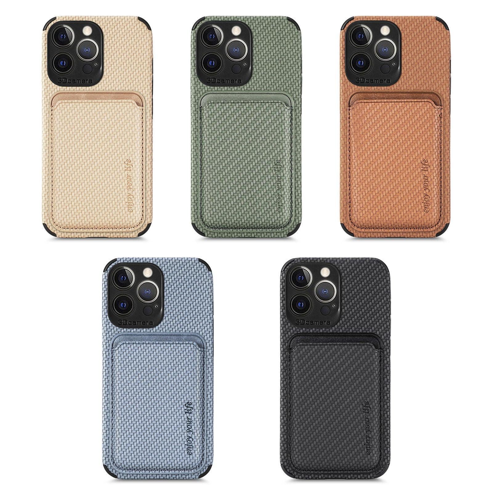 Coque Porte-carte Aspect Cuir Magsafe pour iPhone 16 Plus